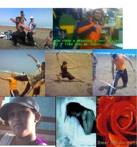 c'est mon super prof amoi  s'appelle le grand maitre mourad et son eleve mhamad et autre zakaria enfin je crois lool et moi  et en haut ya mon frere nabiledj mais c'est pas un eleve de